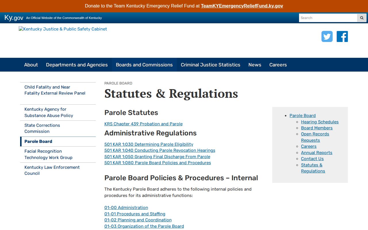 Taylor County release date lookup Parole Board rules